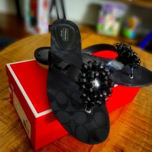 Brand New (authentic) Coach signature sandals size 10